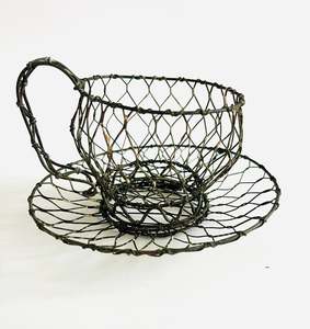 Vintage Wire Cup and Saucer