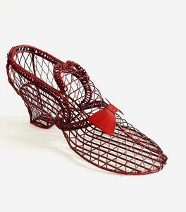 Red Wire Display High Heel