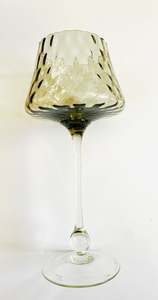 Vases: Stippled Large Wine Glass Art Glass