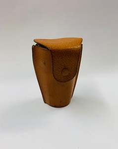 Alcohol And Tobacco: Set of 4 retro Midcentury metal tumblers in a leather case