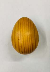 Large solid wooden egg