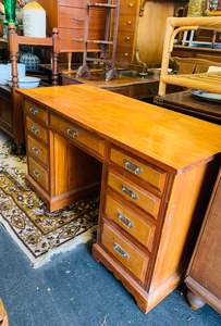 Edwardian colonial wooden partners desk