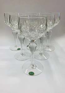 Glass And Crystal: Set of 6 Stuart Crystal wine glasses