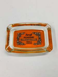 Glenvale advertising glass ashtray