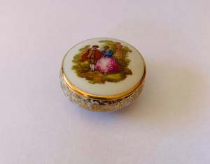 Limoges Round Small Ring Box
