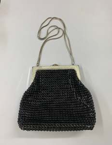 Home Decor: Oroton black mesh handbag