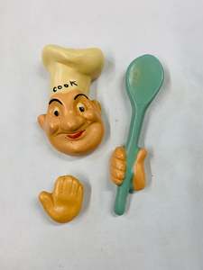 Home Decor: Rare 3 piece Midcentury Cook wall hanging set