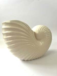 Small Stoke on Trent White Shell Vase