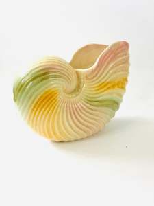 Stoke on Trent Multi Coloured shell Vase