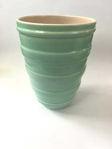 Vases: Poole Cylinder Teal Vase