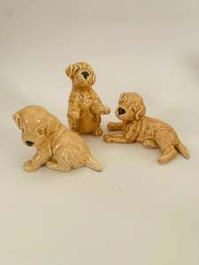 Pottery: SylvaC Pottery 3 Playful Labrador Puppies