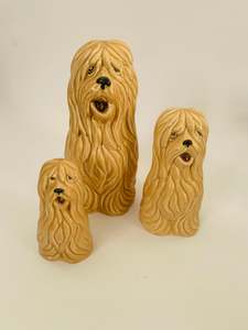 SylvaC Pottery Set of Three Old English Sheep Dogs