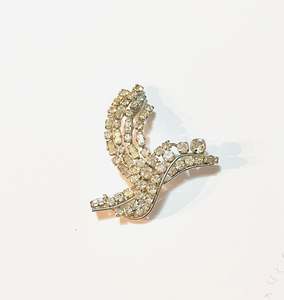 Brooches: Vintage Costume Diamanté  Brooch