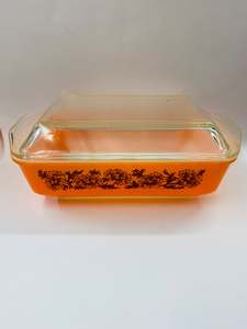 Retro Crown Ovenware glass Casserole dish
