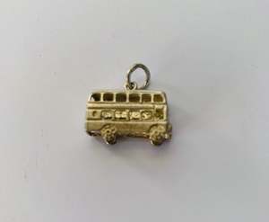 Jewellery: Sterling Silver Double Decker Bus Charm