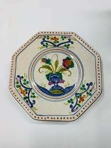 Antique Italian pottery plate