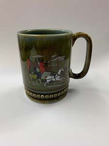 Pottery: Wade Carriage Scene mug