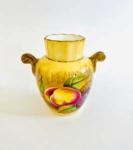 Cups And Saucers: Aynsley Orchard Fruit Miniature Vase
