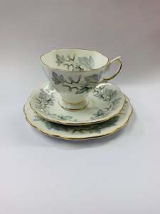 Cups And Saucers: Royal Albert Silver maple trio