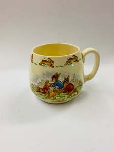 Toby Jugs: Royal Doulton Bunnykins Mug Wheelbarrow race