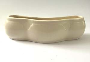 New Zealand Pottery: Art Deco Trough Vase