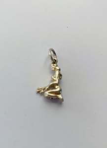 Silver Jewellery: Sterling Silver nude lady cooking Charm