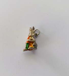 Silver Jewellery: Sterling Silver Easter Rabbit Charm