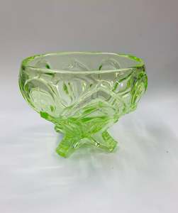 Art Deco Uranium Glass bowl