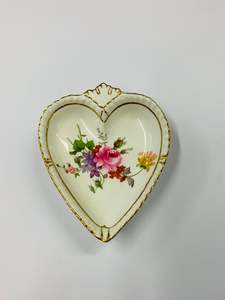 Plates And Platters: Royal Crown Derby posies heart shaped dish