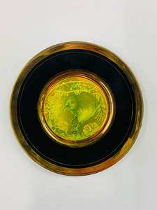 Chokin Art Kiwi plate