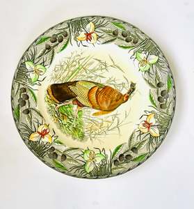 Plates And Platters: Adams Birds of America Plate 'Turkey'