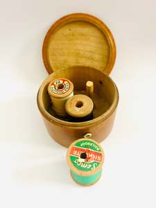 Decorative Wooden Ware: Mauchline Thread Holder