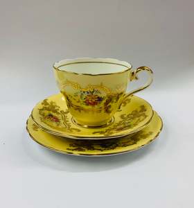 Aynsley fine bone china floral trio