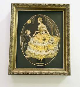 Clocks Mirrors And Frames: Framed "The Proposal" with a hand crafted dress
