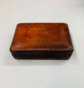 Home Decor: Antique Italian leather jewellery box