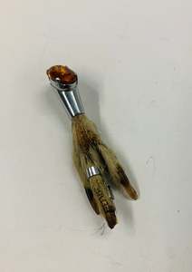 Jewellery: Antique rabbit foot brooch