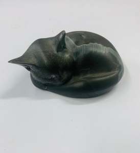 Marlestone Cat black with white swirls