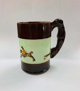 Pottery: Denby pottery hunting scene mug