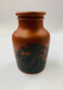 Pottery: 19th century Pratt ware pot