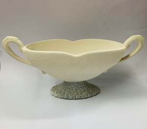 Pottery: Titian? Studio pottery speckled vase