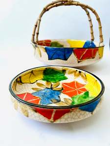 Oriental Antiques: Kyoto Japanese ceramic bowl set
