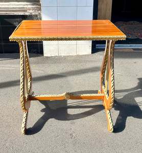 Harp Style Coffee Table with Guilded edges