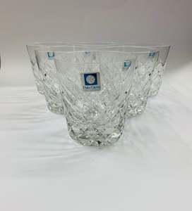 Set of 6 Crystal Whisky Tumblers