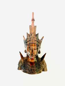 Small Wooden Indonesian Head