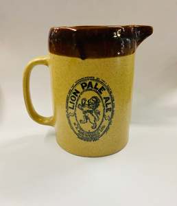 Lion Pale Ale NZ Breweries Ltd stoneware large jug