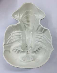 Large ceramic lobster jelly Mould