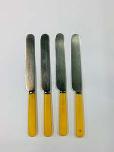 Set of 4 bone handle knives