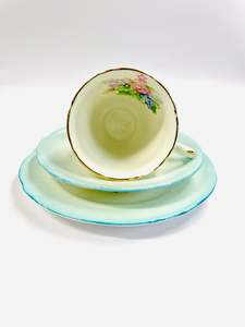Cups And Saucers: Royal Stafford Baby Blue Trio