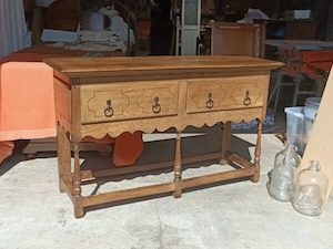 rustic oak dresser base