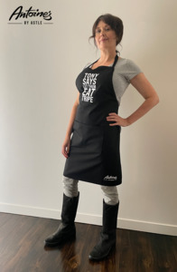 Tony Says Let Them Eat Tripe - Black Apron with White - Antoine's by Astle